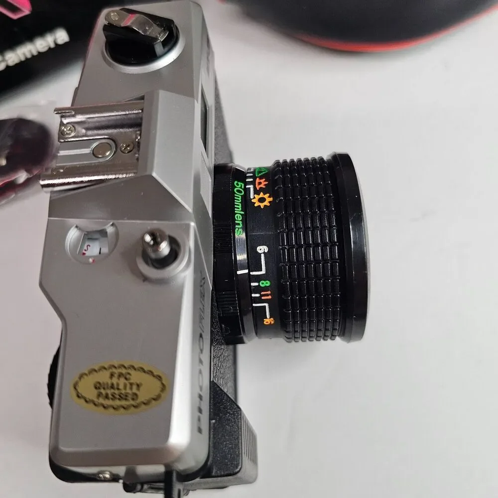 NIB Photo Flex MX-35 Point and Shoot 35mm Film Camera Auto Fix Focus 50mm Lens